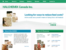 Tablet Screenshot of halchemixcanada.com